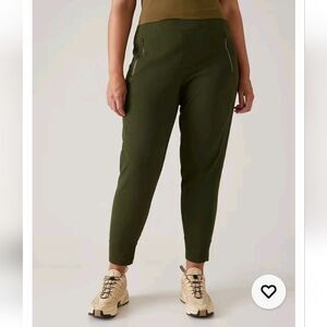 Athleta Trekkie Green Pants Size 22